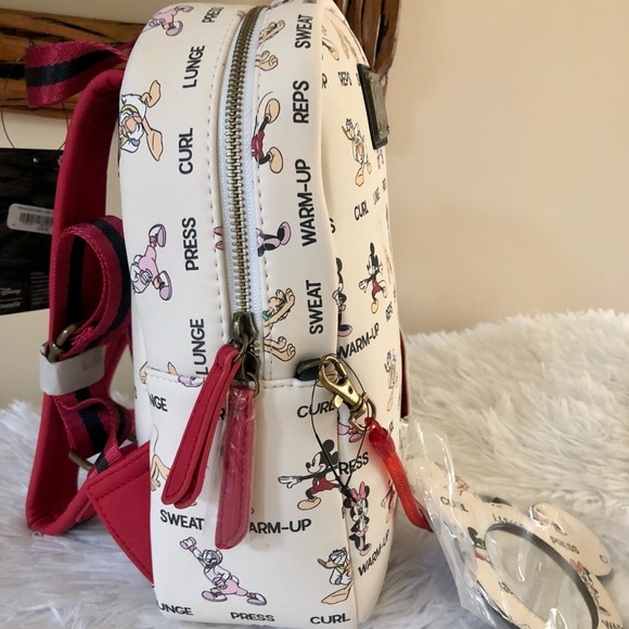 Loungefly Mickey & Friends Workout Mini Backpack main image 6